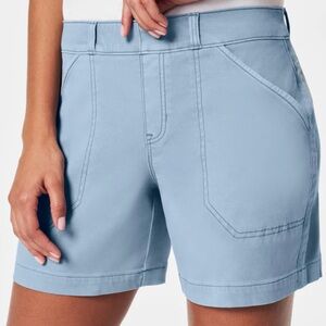 Spanx Stretch‎ Twill Shorts,Mountain Blue Size 2X